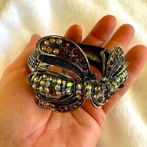 Crystal stones bracelet Bee insect bracelet bangle